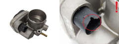 Ventil teleskopu škrtiacej klapky Renault 8200171134 8200190230 1.6 16V 2