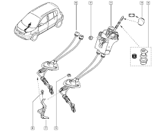 Lanko radenia Originál Renault Scenic Megane II 7701066651