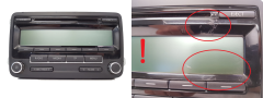 Rádio prehrávač CD VW 1K0035186AA 7647201360 Blaupunkt 1382