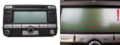 Rádio Cd Mp3 Prehrávač Navi Volkswagen 1K0035191D 7612002044 Blaupunkt 1096