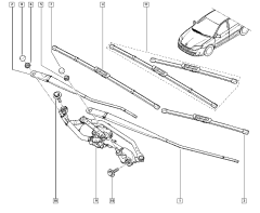 Stierač Pravé Originál Renault Laguna III 288900004R
