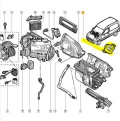 Jednotka Ovládania Komfortu Originál Renault Kangoo AC 8200095112
