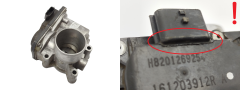 Ventil teleskopu škrtiacej klapky Renault Smart 161203912R H8201269254 1.0SCE
