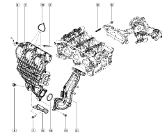 Tesnenie, tesnenie Nový Originál Renault Nissan 1.4 8v 1403500Q0K
