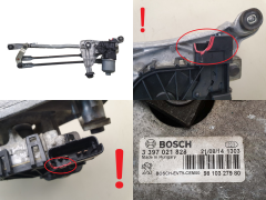 Mechanizmus Stieračov Peugeot 308 2 9810327980 0390241587 Bosch 1317