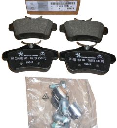 Brzdové doštičky Zadný Nový Originál 1608520680 Citroen Peugeot