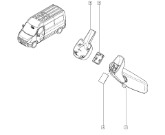 Vnútorné Zrkadlo Originál Master III Movano NV400 963215589R Vnútorné Zrkadlo Originál Master III Movano NV400 963215589R