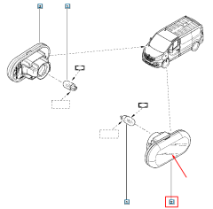 Smerovka Ľavý Nový Originál 261658184R Renault Smerovka Ľavý Nový Originál 261658184R Renault