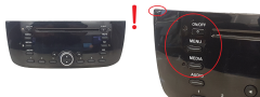 Rádio prehrávač CD Fiat Punto Evo 7355354400 F199FL Delphi 1072