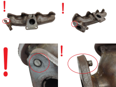Výfukové potrubie 8200460501 8200869194 2.0 dCi Renault Opel Nissan 1176
