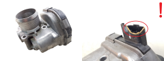 Ventil teleskopu škrtiacej klapky Citroen Peugeot 9673534480 1.6 HDI Delphi 2522