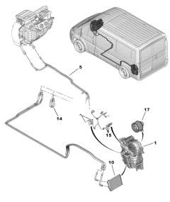 Káble interiéru Originál Jumper Boxer Ducato 3 643653