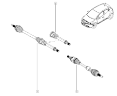Hnací hriadeľ Pravá Originál Renault Clio IV 1.5 dCi 391003491R