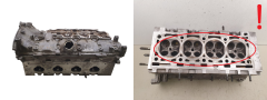 Hlava valcov 1640 7701475605 2.0 16v Turbo F4R760 Renault