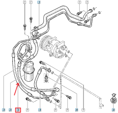 Potrubie klimatizácie Nový Originál 8200895919 Renault