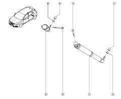 Tlmič Zadný Originál Renault Scenic IV 562101385R