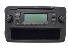 Rádio Cd Mp3 Prehrávač Skoda Fabia 5J0035152A Blues