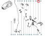 Kľučka dverí Zadný 806070113R 806076608R Renault Trafic 3