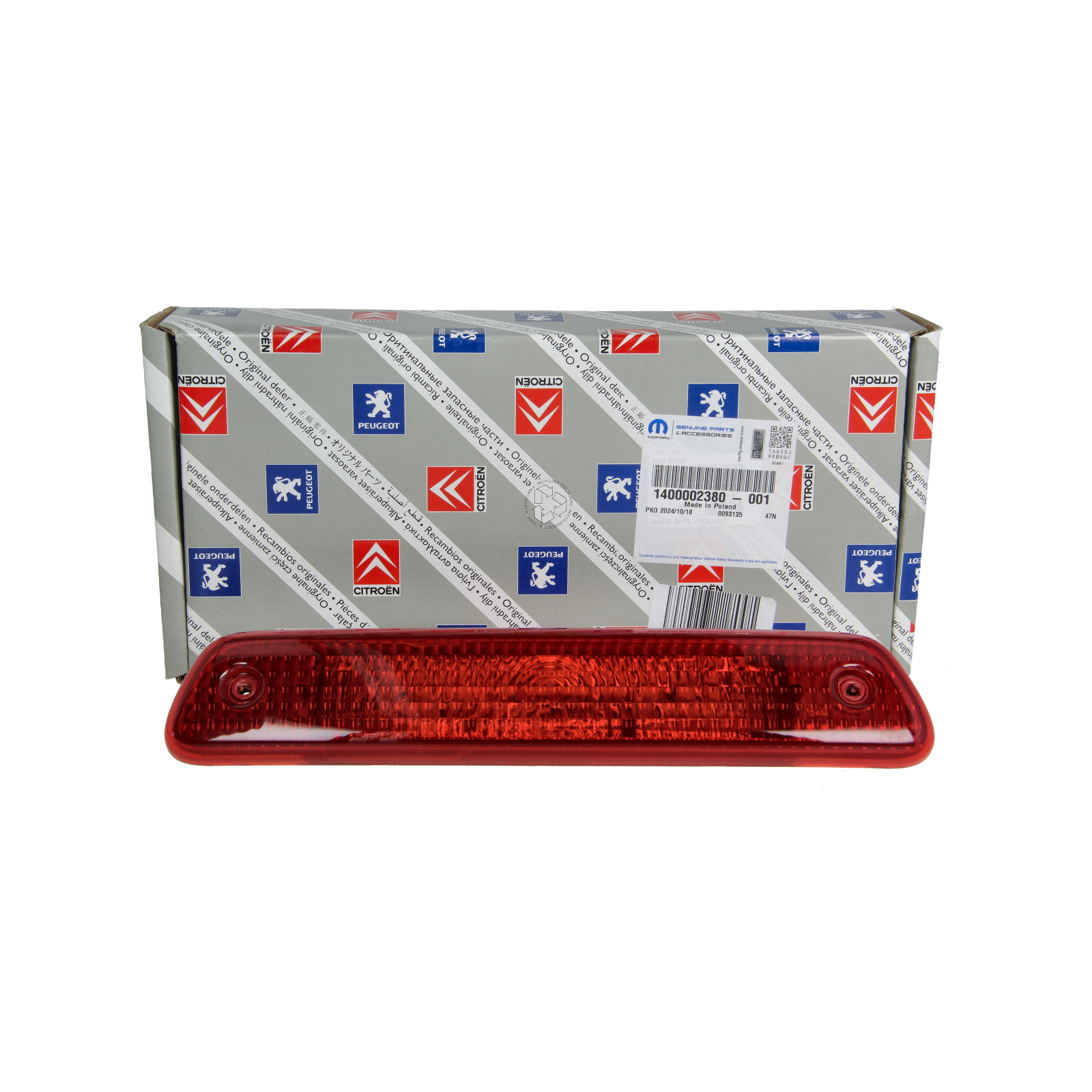 Brzdové svetlo Originál 1400002380 Citroen Peugeot main product photo