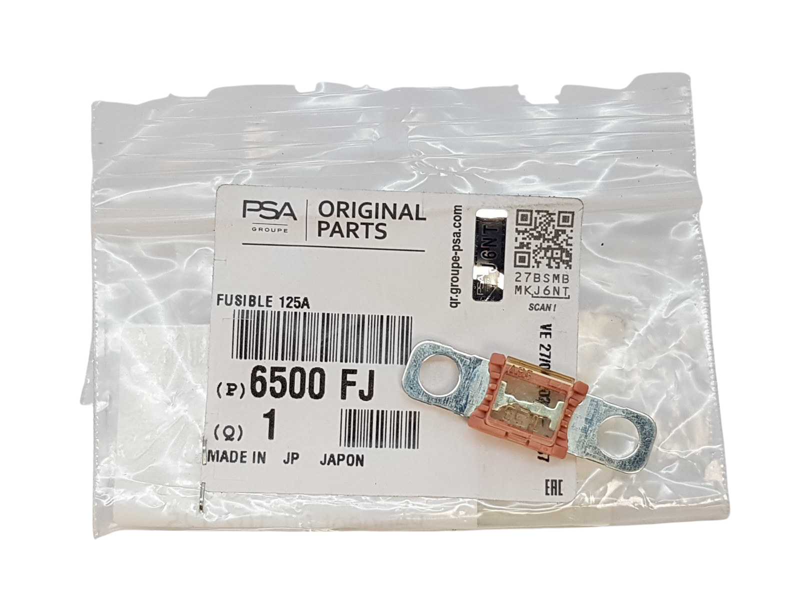 Relé Nový Originál Citroen Peugeot C1 107 125 A 6500FJ main product photo