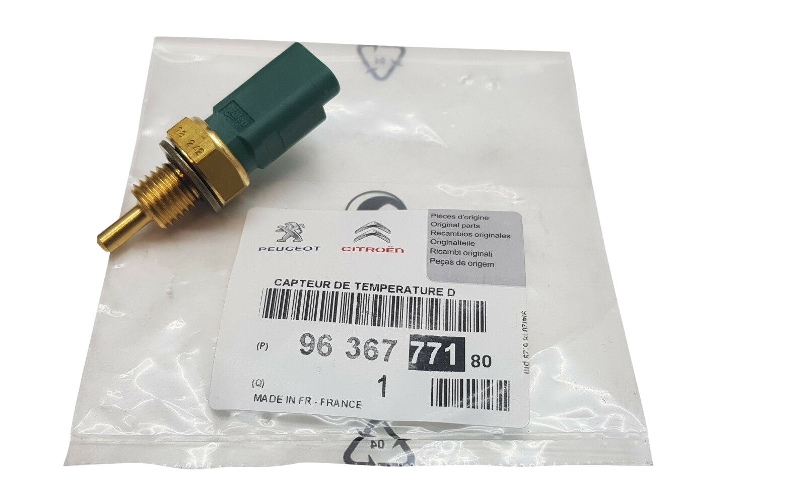 Snímač Teploty Citroen Peugeot 9636777180 Nový Originál main product photo