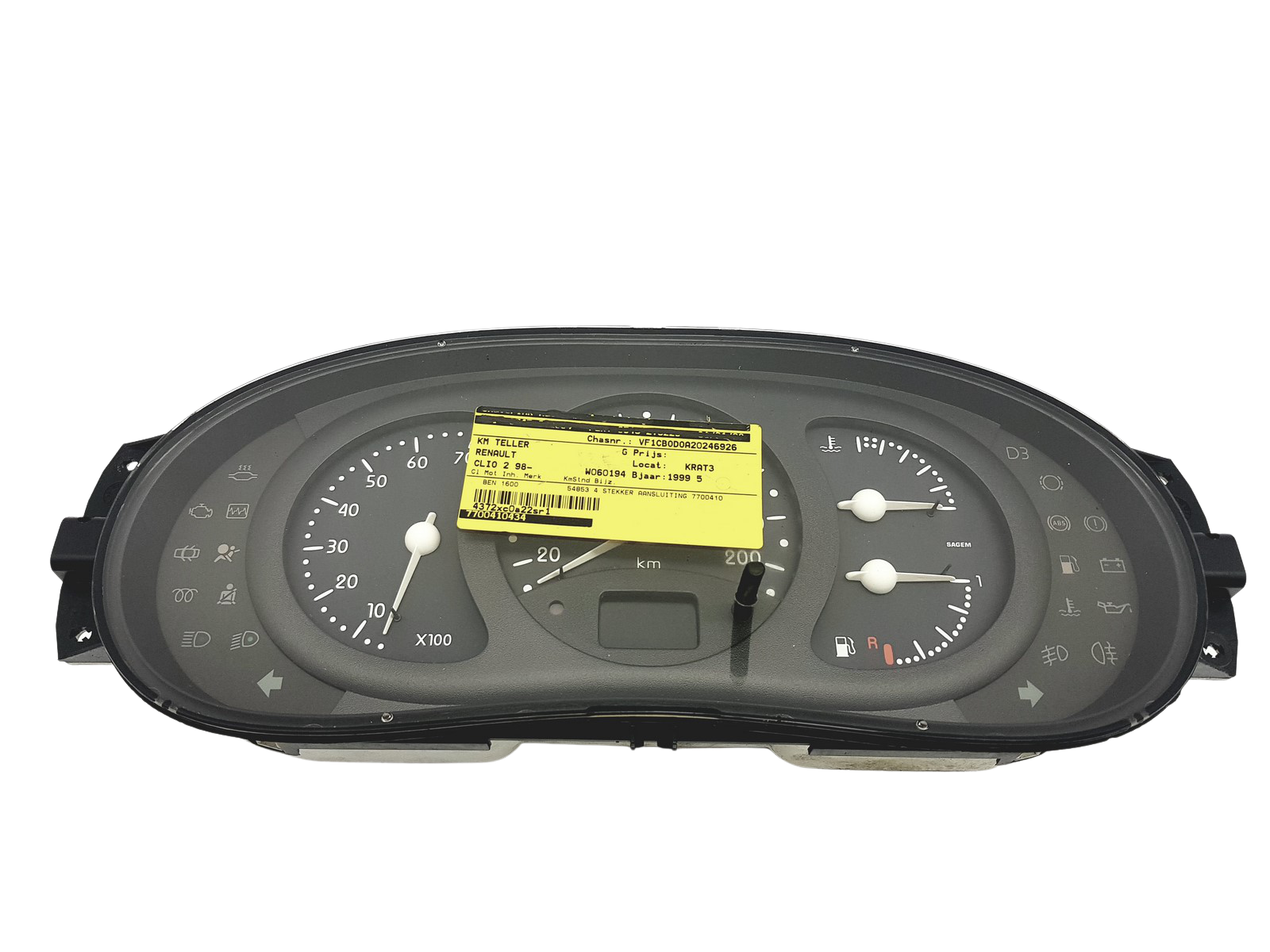 Otáčkomer Renault Clio 2 7700410434 G 49253 main product photo