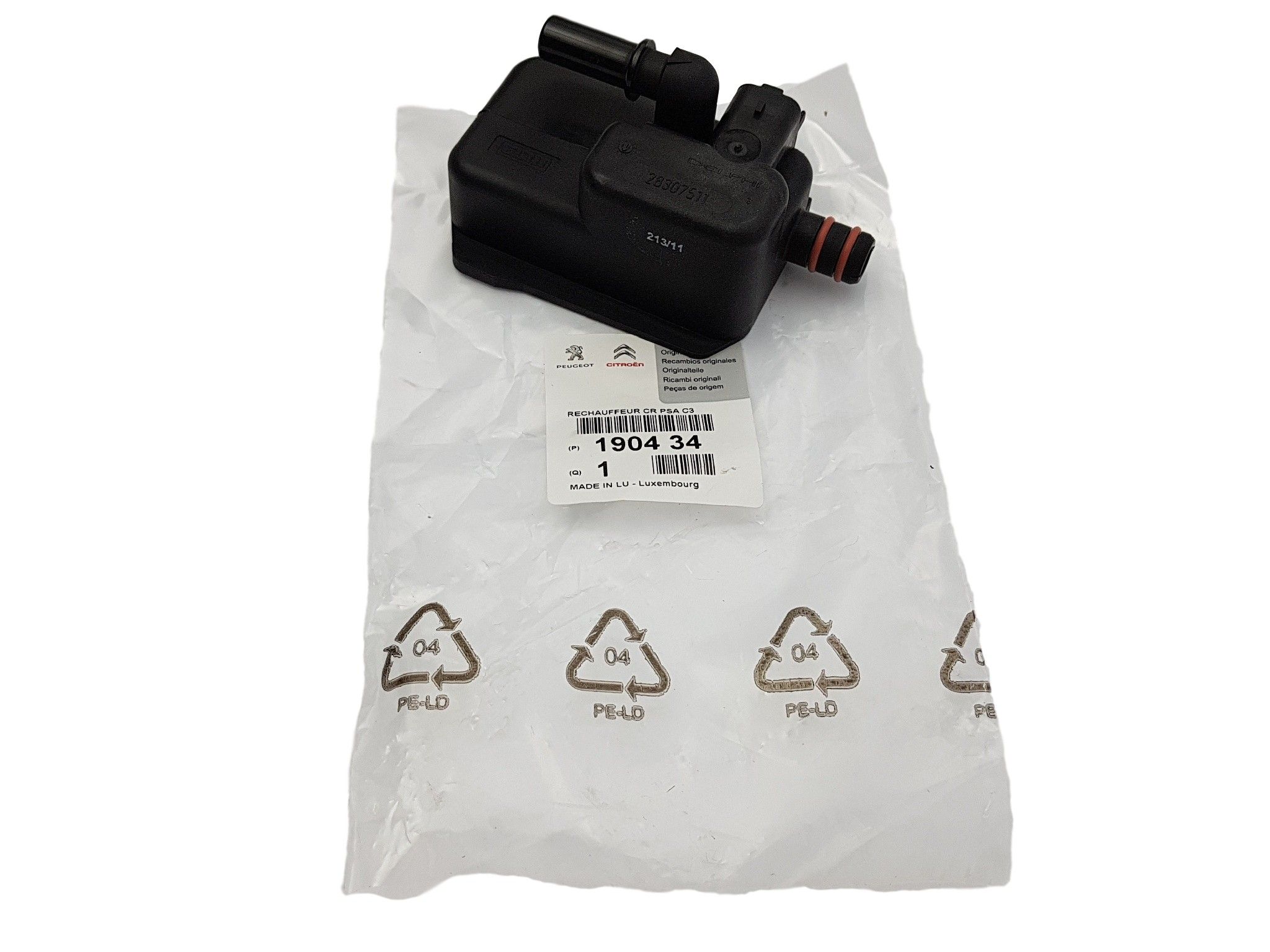 Predohrev paliva Originál Citroen Peugeot C2 C3 C4 207 307 1.4-1.6 HDI 190434 main product photo