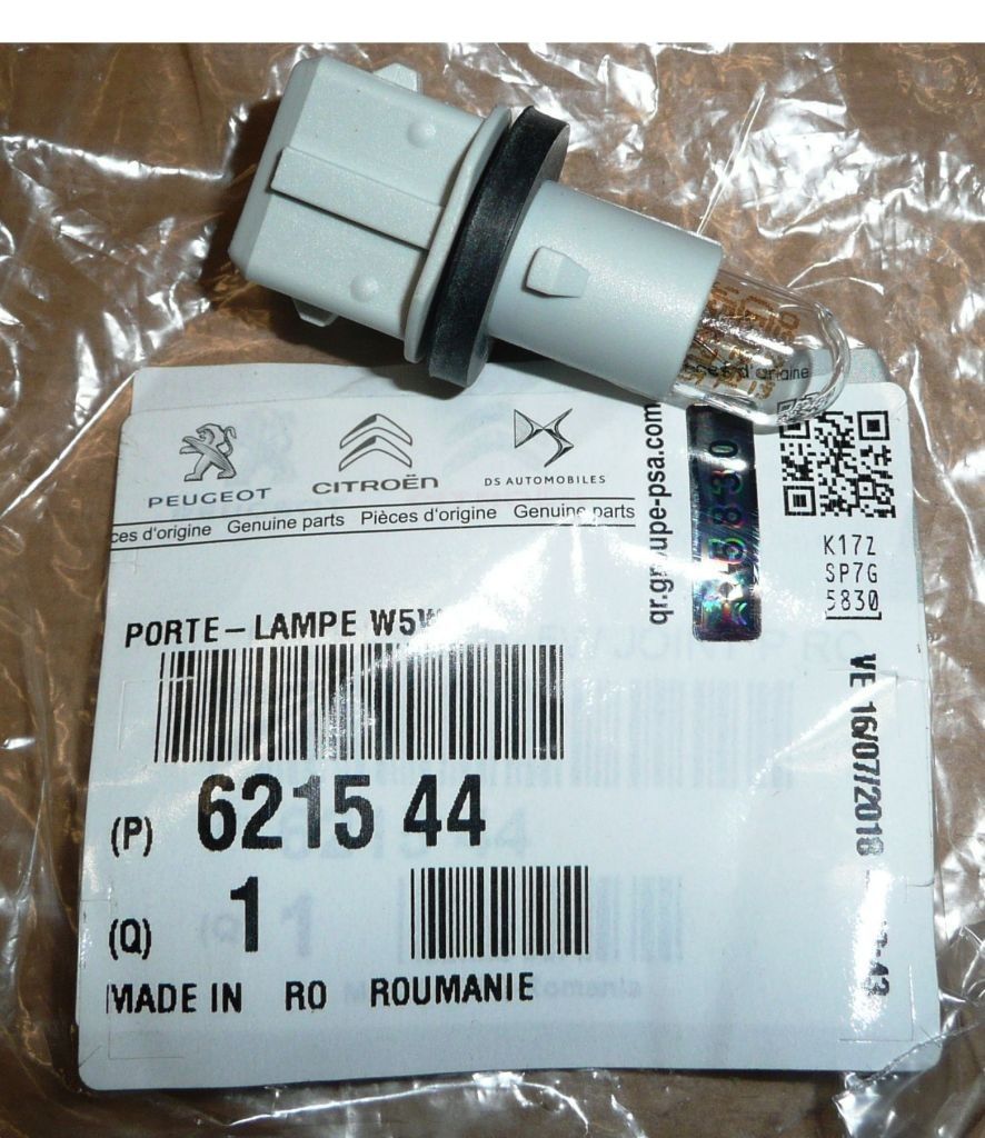 Držiak žiarovky Nový Originál 6215.44 6215.44 Citroen Peugeot main product photo