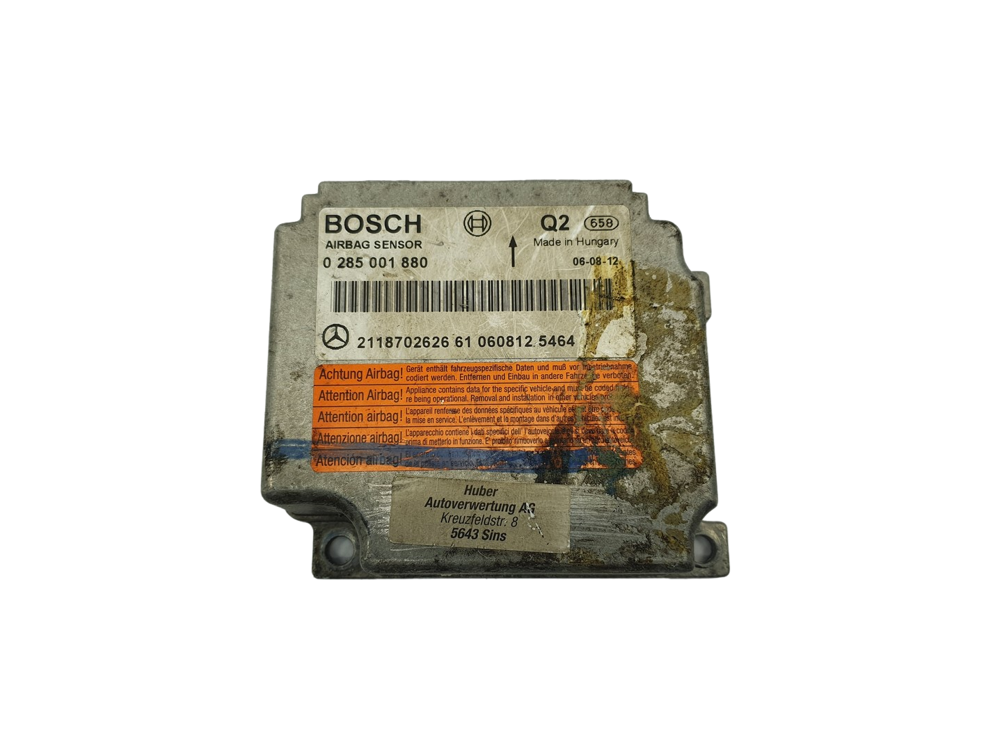 Riadiaca Jednotka 2118702626 0285001880 Mercedes Bosch main product photo