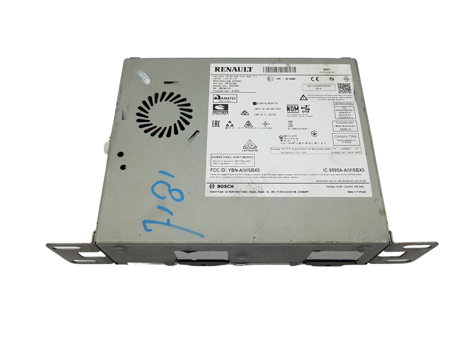 Navigácia Radio Renault Clio 5 259154246R 7513751715 283C34777R main product photo