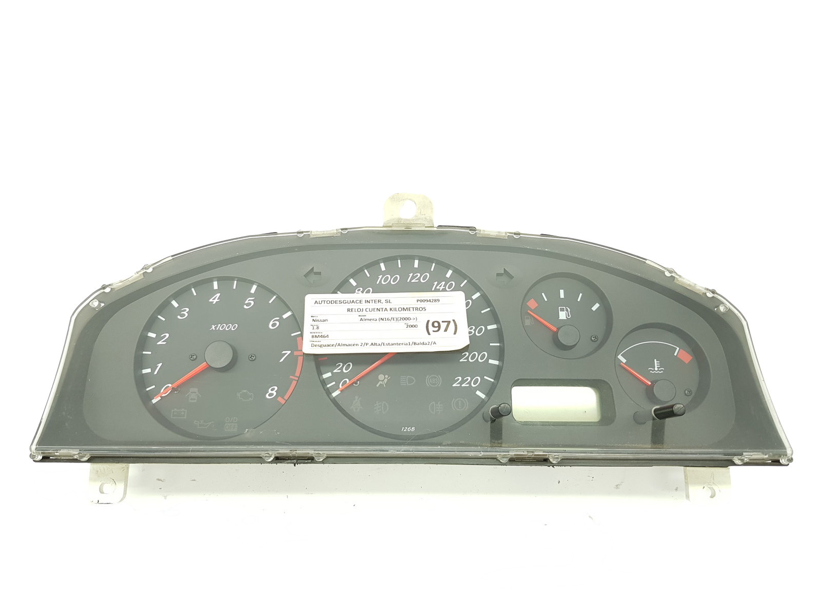 Otáčkomer Nissan Almera BM464 26842 main product photo