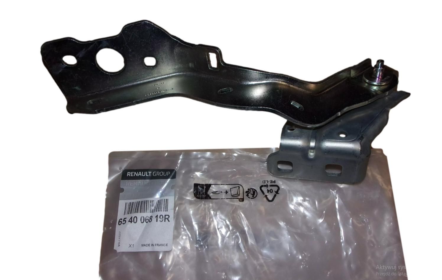 Záves Kapoty Pravý Originál 654006819R Renault main product photo