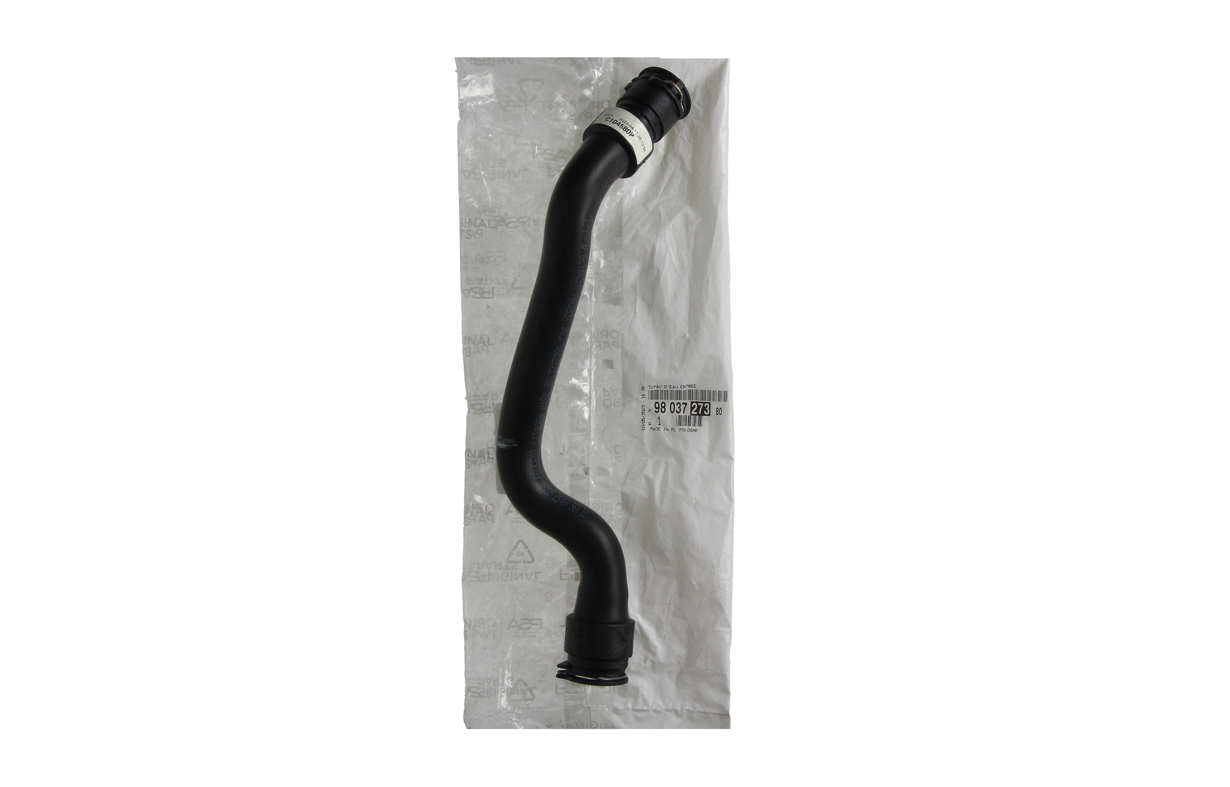 Hadica chladiacej kvapaliny Originál 9803727380 Citroen Peugeot main product photo