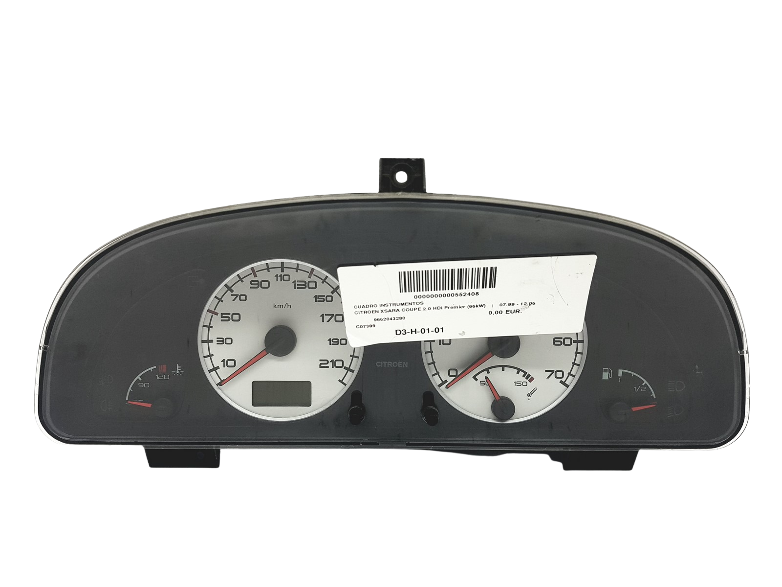 Tachometer Citroen Xsara 9652043280 B 00 55301 main product photo