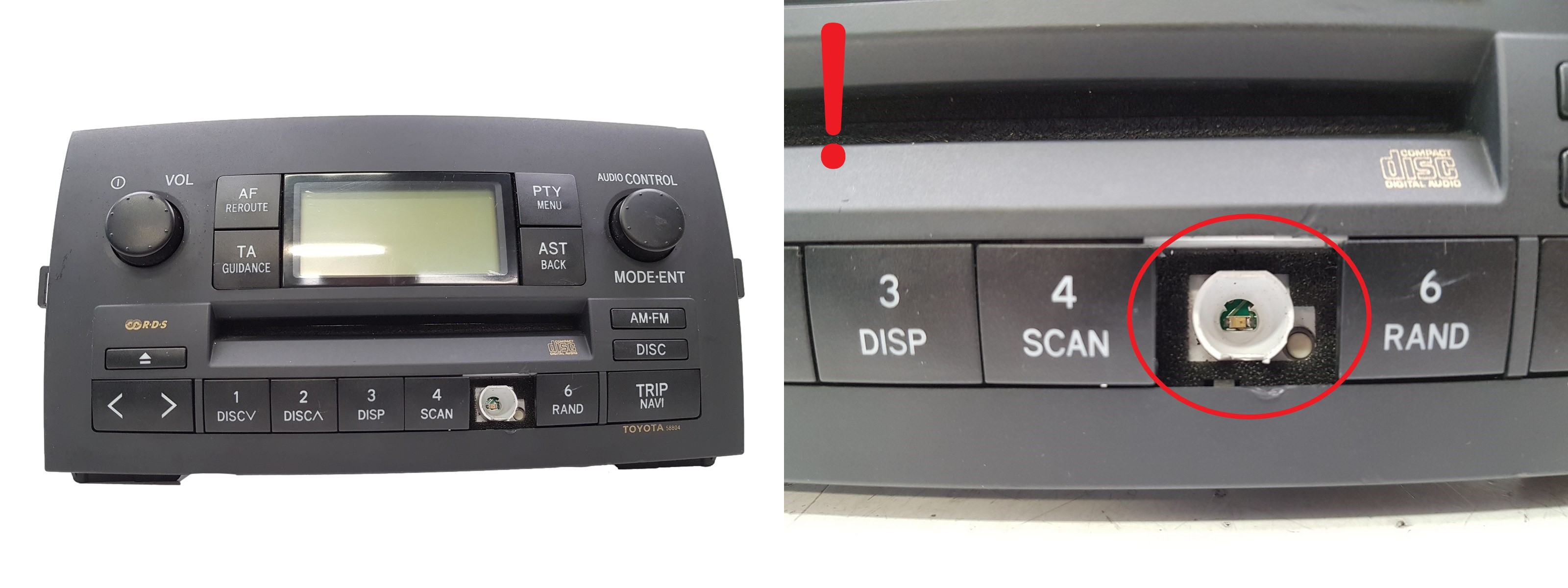 Rádio prehrávač CD Toyota Corolla 86120-13060-B0 CQ-TS7170A main product photo