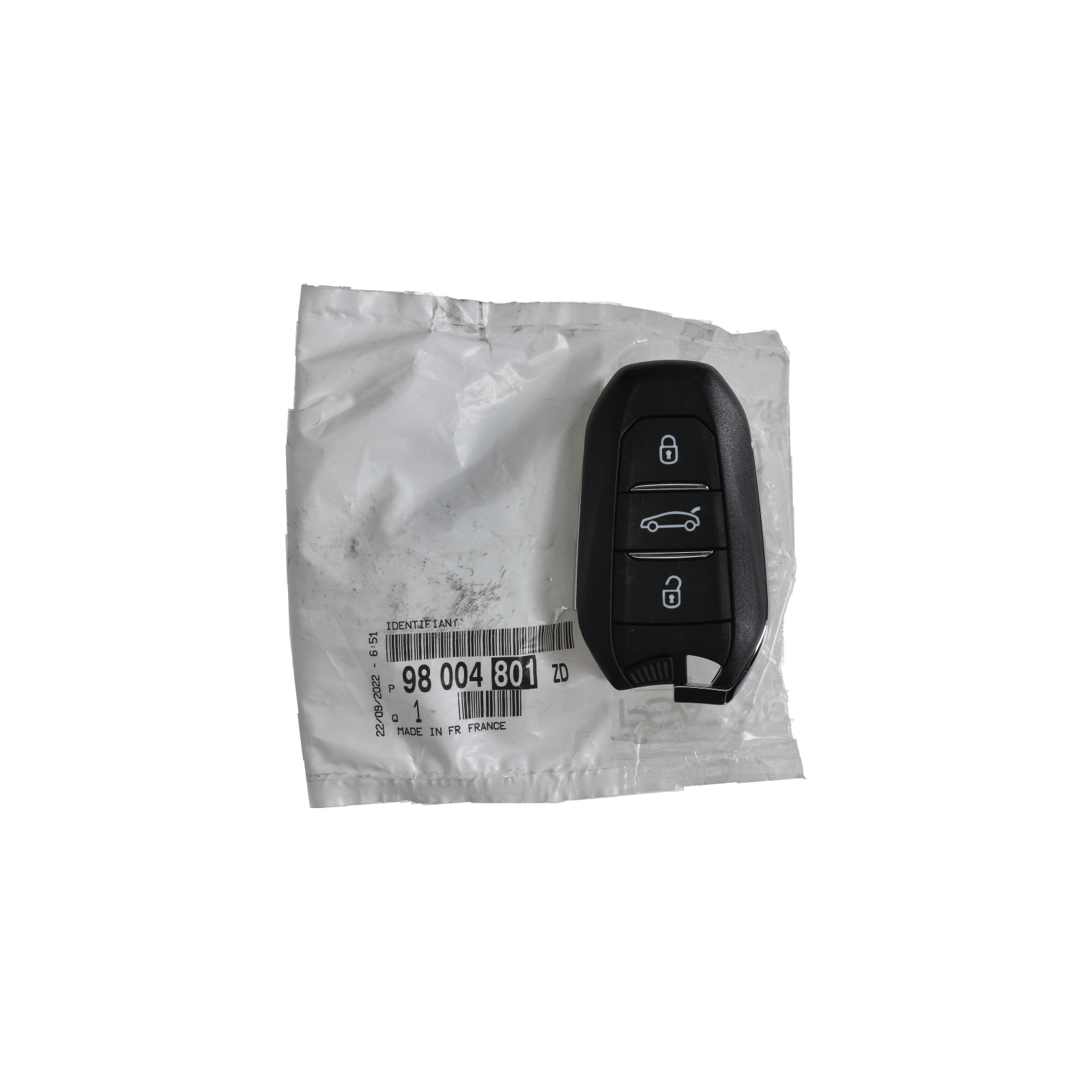 Kľúč Originál Citroen 98004801ZD main product photo