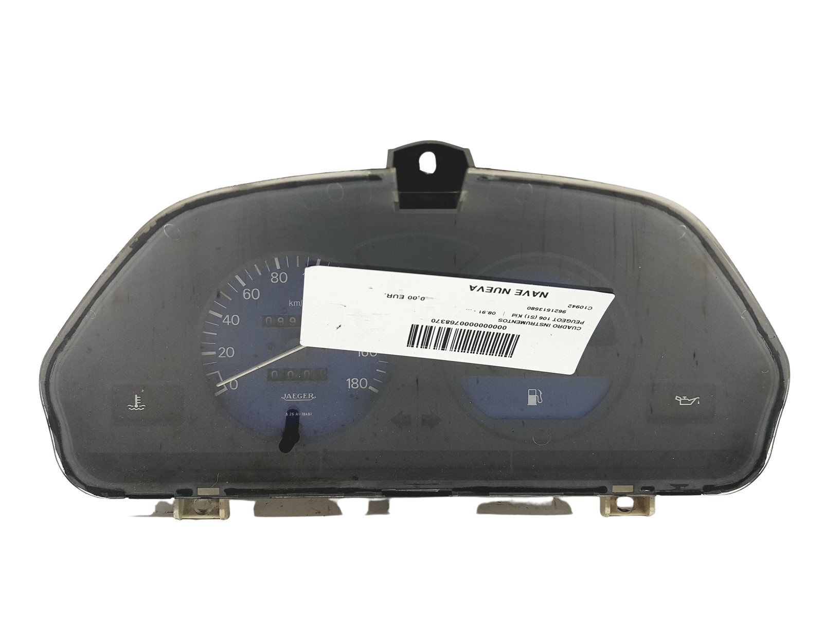 Tachometer Peugeot 106 9621513580 Jaeger 55011 main product photo