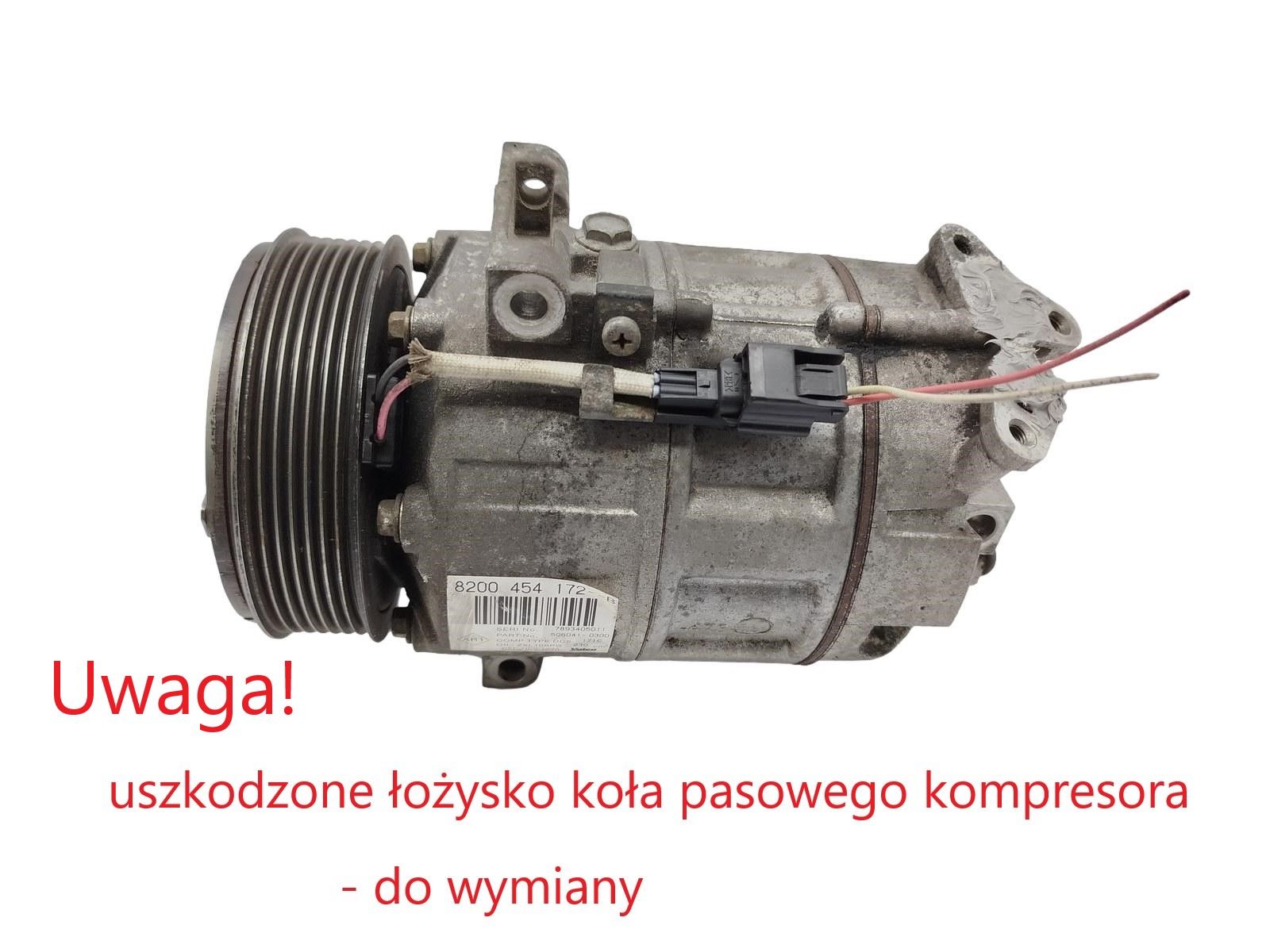 Kompresor Klimatizácie 8200454172 2.0 dCi Renault Valeo DCS-171C main product photo