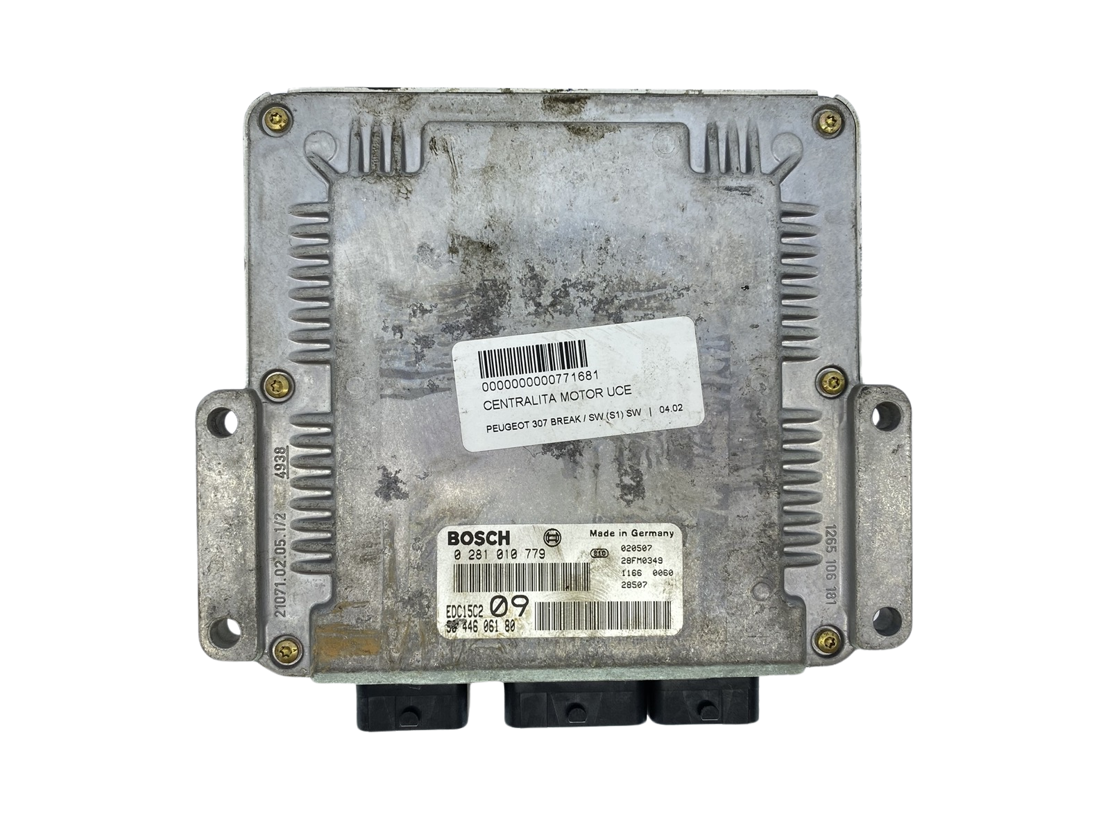 Riadiaca Jednotka 9644606180 0281010779 EDC15C2 PSA Bosch 63911 main product photo