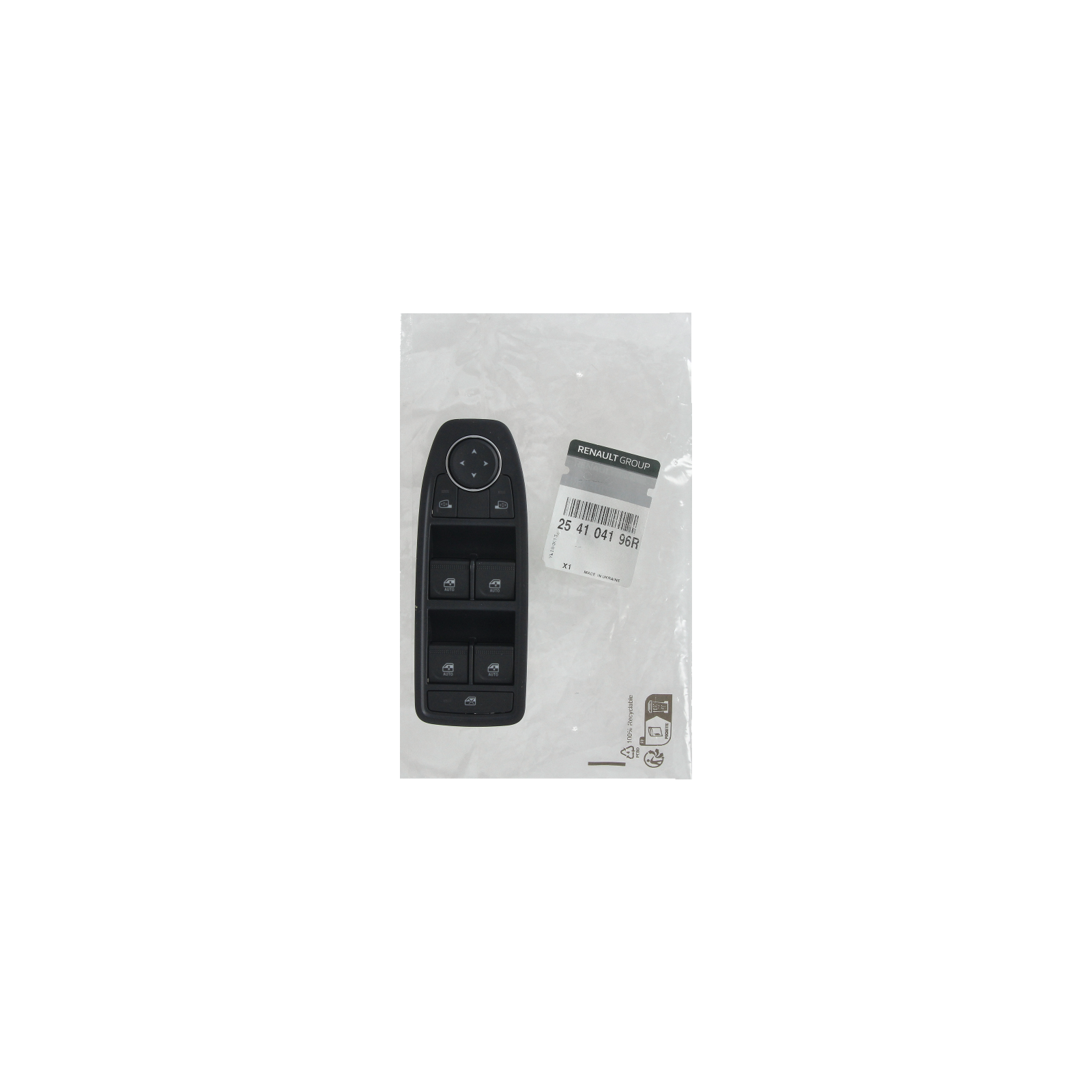 Spínač Ovládania Okien Nový Originál 254104196R Renault main product photo