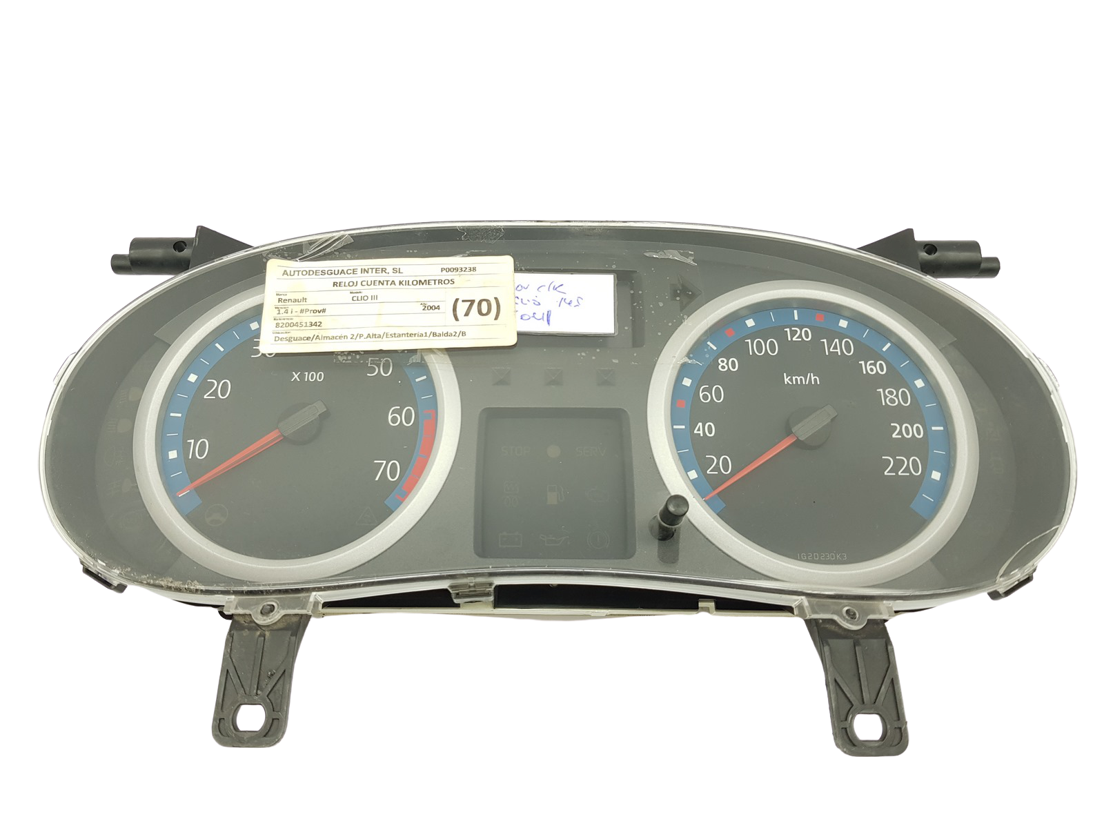 Tachometer Renault Clio 2 8200451342 27031 main product photo