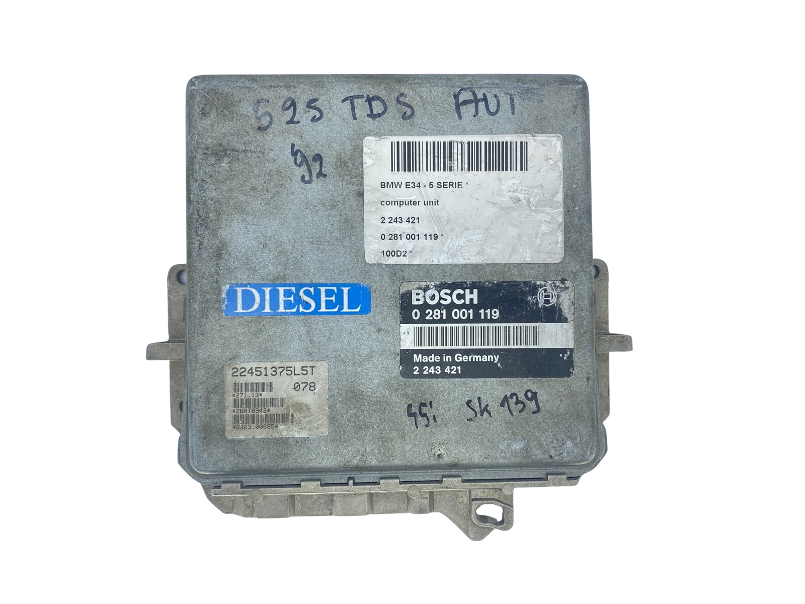Riadiaca Jednotka BMW 2243421 0281001119 22451375L5T Bosch main product photo