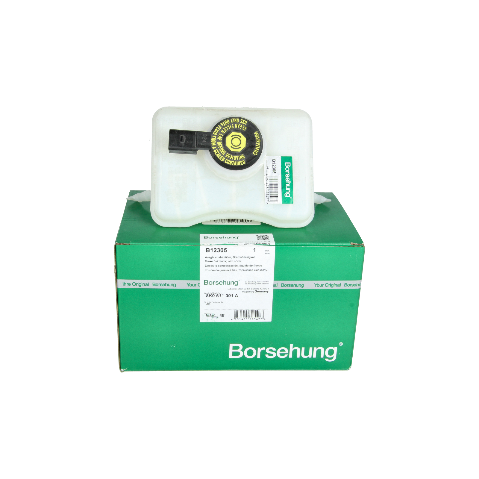 Nádržka Brzdovej Kvapaliny 8K0611301A B12305 Audi Borsehung main product photo