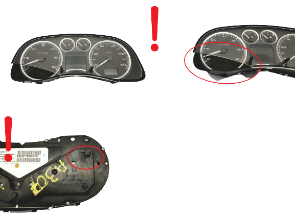 Tachometer Peugeot 307 9636708880 E 05 48062 main product photo